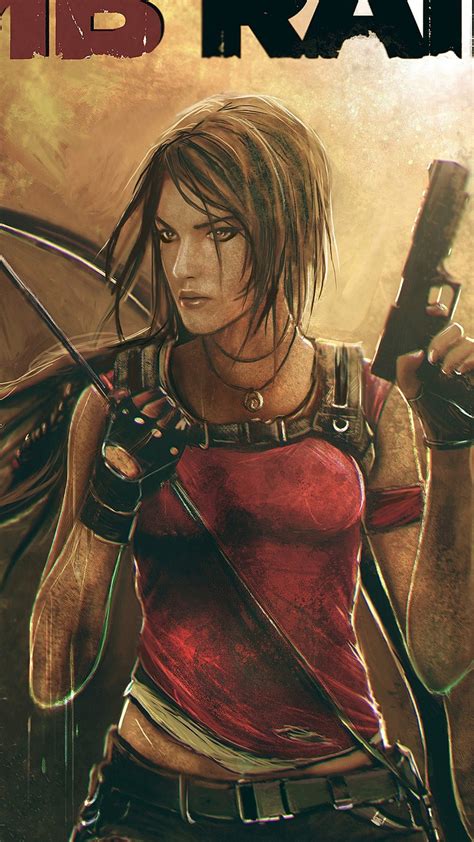 Tomb Raider, Lara Croft, Weapons, Full HD 2K Wallpaper