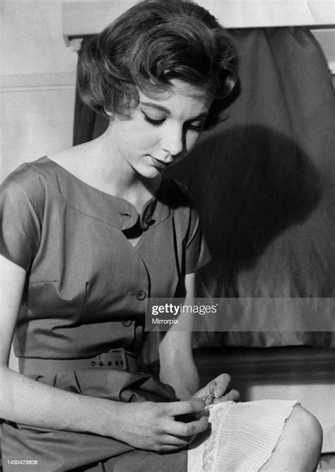 Film Actress Anna Massey Sews A Special Brooch From Her Mother On One News Photo Getty Images