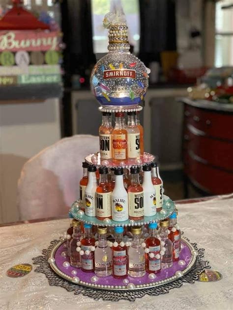 21st Birthday Liquor Cake Aria Art
