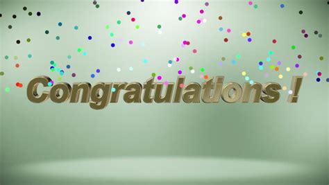 Congratulations Banner Stock Footage Video Shutterstock