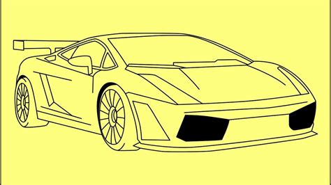 How To Draw Lamborghini Gallardo Step By Step Как нарисовать