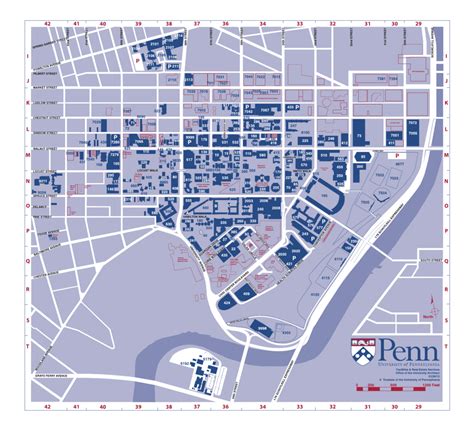 Printable Penn State Campus Map Map Of World