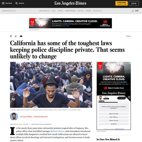In The News California Has Some Of The Toughest Laws Keeping Police