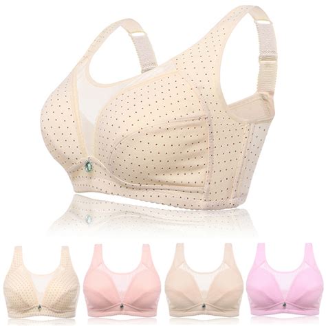 Wireless Full Busty Soft Cotton Bra Solid Color Thin Lingerie