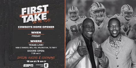 Espns First Take Returns To Texas Live With Special Guest Hall Of