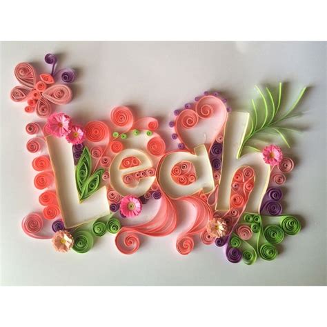 Quilling Name Designs