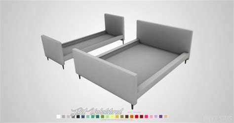 Onyx Sims Josef And Scandinavian Bed Frames Sims 4