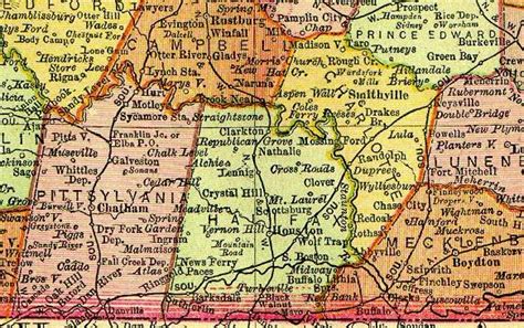 Halifax County Va Map Cities And Towns Map