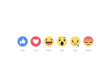 Meet Facebooks New Emoting Emojis Love Haha Wow Sad And Angry