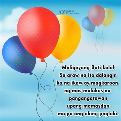 Birthday Wishes In Tagalog Birthday Images Pictures