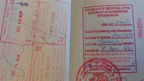 What Is The Entry Visa Cost In Cameroon Visa On Arrival
