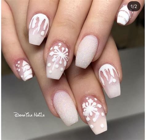 Winter Nail Designs With Snowflakes Snowflake Nail Designs Are Among