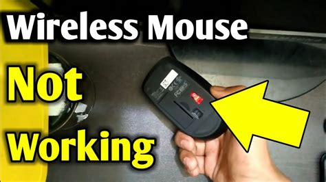 Wireless Mouse Not Working If Wireless Mouse Is Not Working
