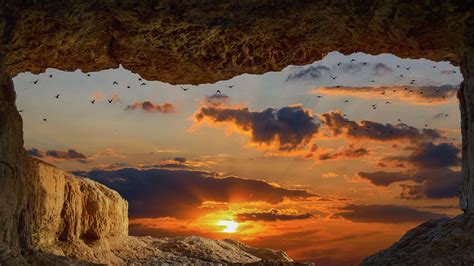 3840x2160 Cave Rock Sunset 8k 4k Hd 4k Wallpapers Images Backgrounds Photos And Pictures