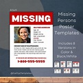 Missing Persons Poster Templates Missing Person Flyer Poster for ...