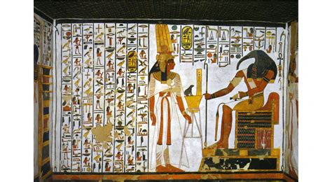 Queen Nefertari And Toth Xix Dynasty Nefertari Tomb Valley Of The Queens Egypt Ancient