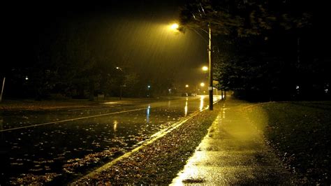 1097627 Street Light People Street Night Rain Evening Midnight