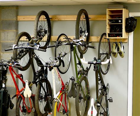 Diy Bike Rack For 20 Bike Storage Stand And Cabinet For