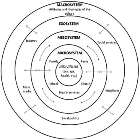 The Ecological Theory Of Human Development This Figure Illustrates The