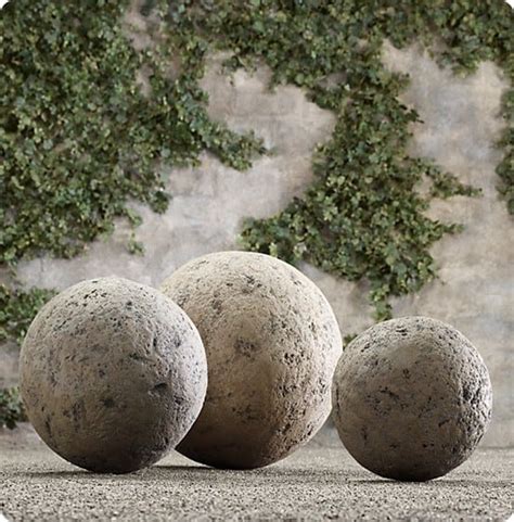 Classic Concrete Garden Spheres