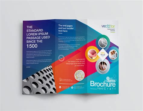 Excellent Professional Corporate Tri Fold Brochure Template 001213