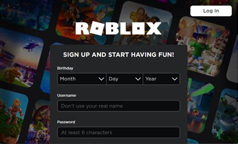 Roblox Login Page Account