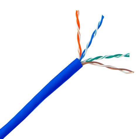 1000ft Plenum Blue Cat6 Solid Ethernet Cable Cablewholesale