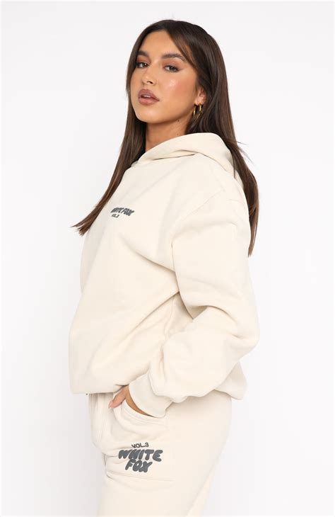 Offstage Hoodie Pebble White Fox Boutique
