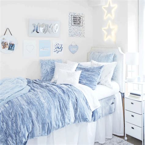 cloud nine room dormify college bedroom decor blue room decor college dorm room decor