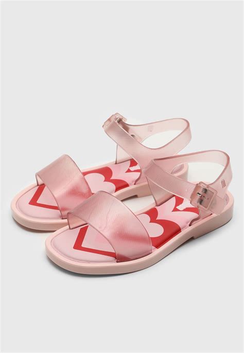 Sandália Mini Melissa Infantil Mar Sandal Jelly Rosa Compre Agora