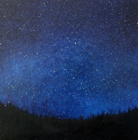 Reserved For Chris Night Sky Oil Painting Night Sky Painting