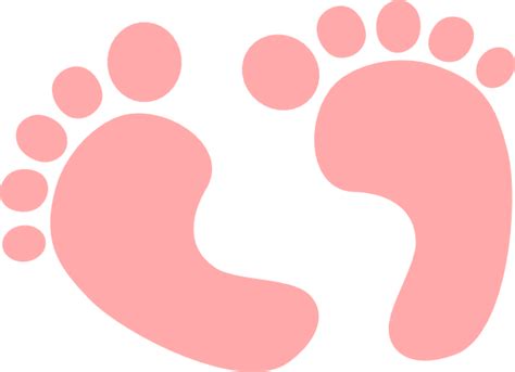 Baby Feet Peach Clip Art At Vector Clip Art Online Royalty