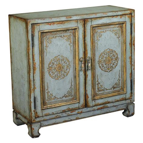Distressed Blue Door French Chest Hammary Furniture Luxury Home