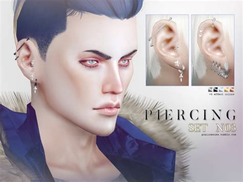 The Sims Resource Piercing Set N03 By Pralinesims Sims 4 Downloads