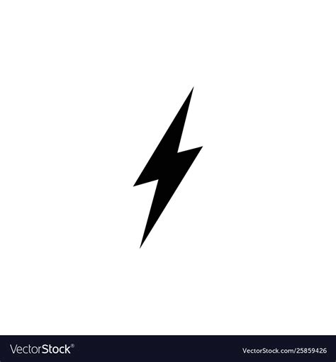 Lightning Bolt Flash Thunderbolt Icons Royalty Free Vector