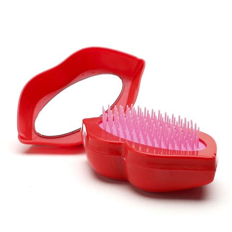 2019 Sale Real Newest Mini Sexy Lips Hairbrush Kammen Comb Prevent