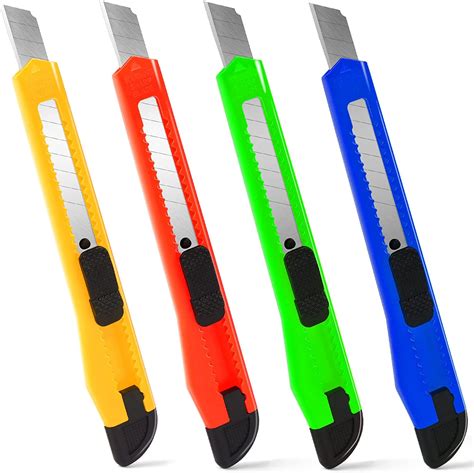 Tifical 4 Pack Box Cutter 9mm Snap Off Utility Botswana Ubuy