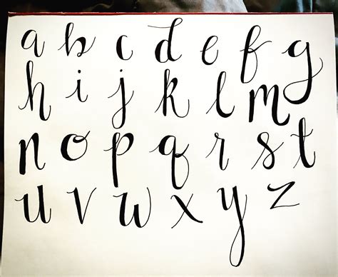 Faux Modern Calligraphy Alphabet Using Ek Tools Fine Liner Modern