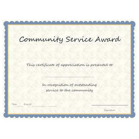Service Award Certificate Template With Regard