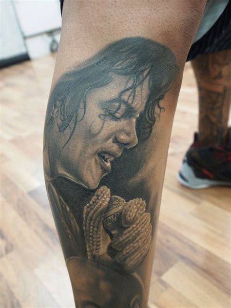 Inkslingers Michael Jackson Tattoo Michael Jackson Art Portrait Tattoo