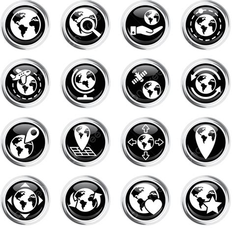 Globes Icon Set Icon Map Travel Vector Icon Map Travel Png And