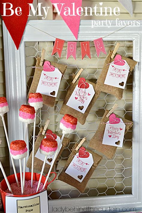 Be My Valentine Party Favors