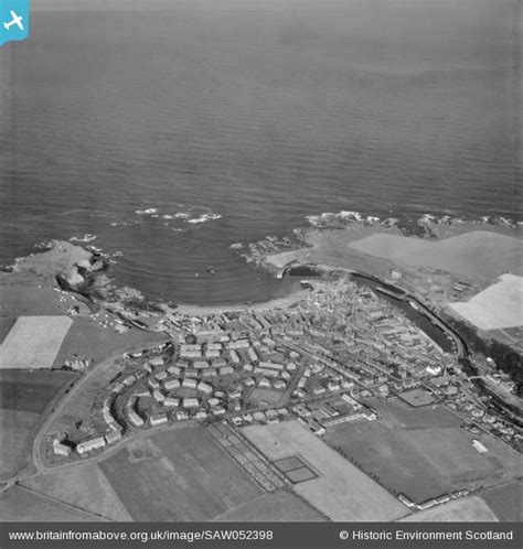 Saw052398 Scotland 1953 Eyemouth General View An Oblique Aerial