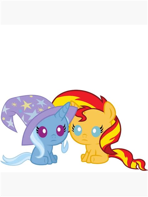 Sunset Shimmer And Trixie Lulamoon Baby Photographic Print By