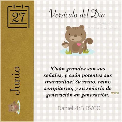 Versículo Del Día Daniel 43 Rv60