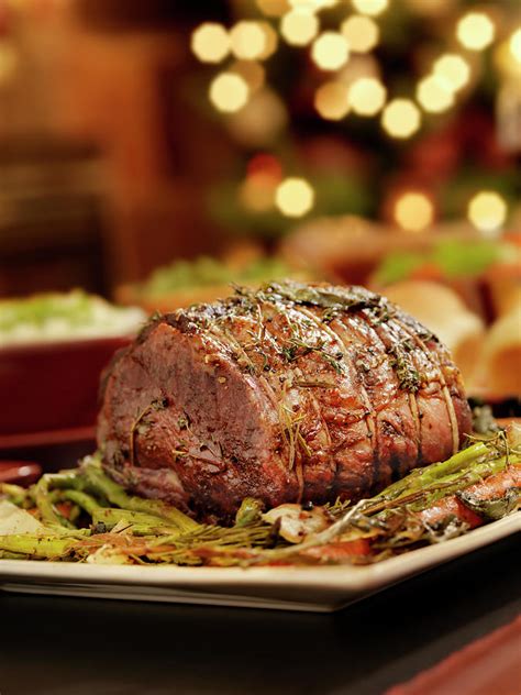 christmas roast beef dinner photograph by lauripatterson pixels