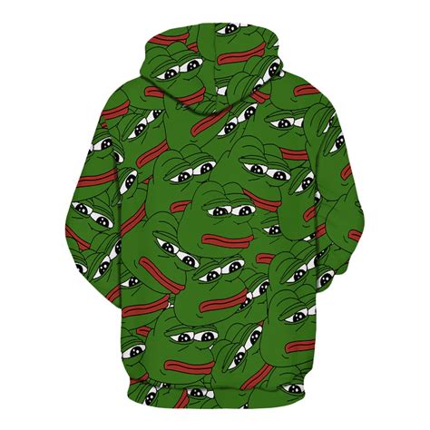Pepe The Frog Sad Face Meme Hoodie Funny Sweatshirts Design Mens Women