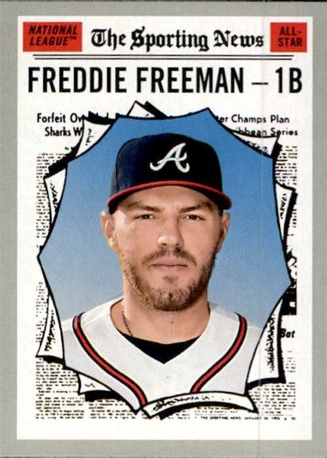 Freddie Freeman 2019 Topps Heritage All Star Card 362 Baseball Cards