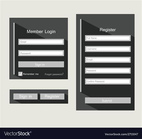 Login Royalty Free Vector Image Vectorstock