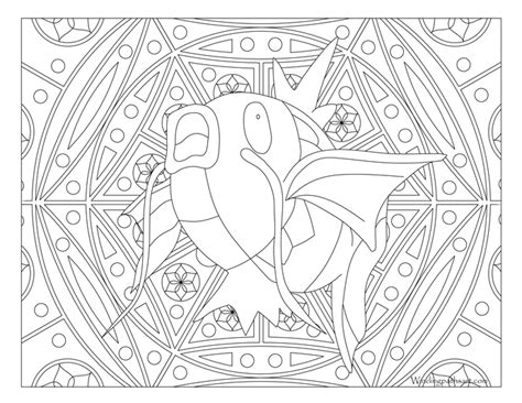 Magikarp Pokemon 129 Pokemon Coloring Pages Mandala Coloring Pages